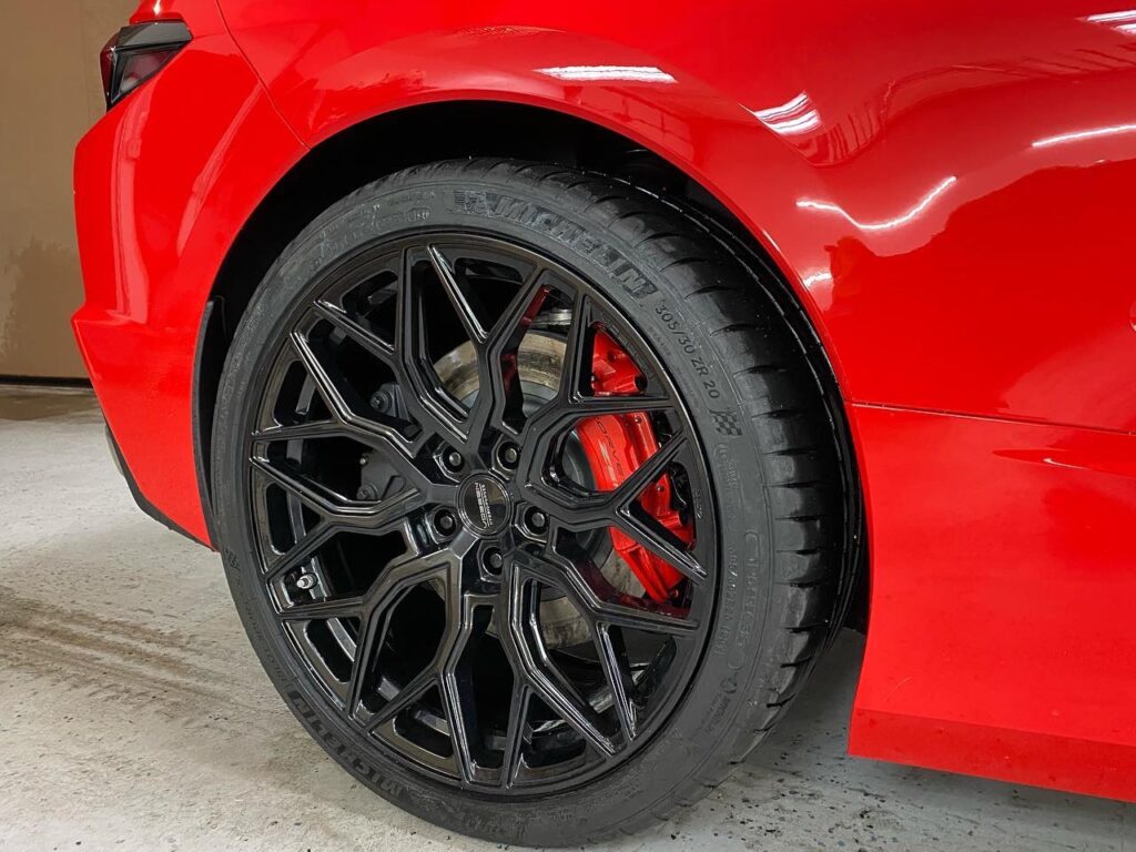 C8 Corvette ceramic plus tint and custom tires